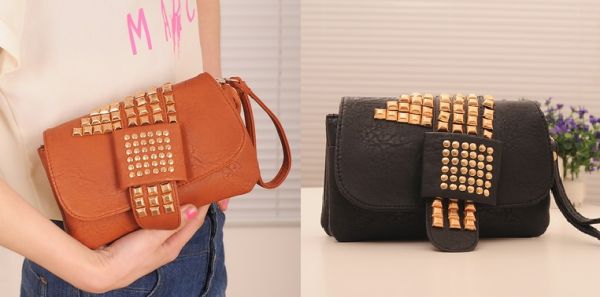 Bolsa tachinhas preta