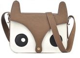 bolsa coruja marrom