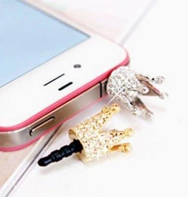 Bijuteria de celular coroa